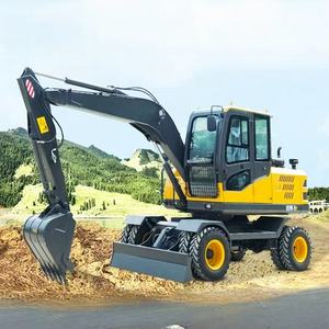 Miniexcavadora de Ruedas Diésel de Alta Eficiencia con Tracción en las Cuatro Ruedas, con Motor y Bomba de Doble Propósito para Ingeniería y Agricultura - Product Image 5