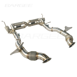 Bargee Valvetronic 3 ''full Turbo Catback scarico per <span class=keywords><strong>Ferrari</strong></span> <span class=keywords><strong>488</strong></span> 3.9T 2015 lega di titanio auto Catback scarico Downpipe Kit - Product Image 3
