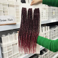 Produits capillaires Yiwu Vivian, tresses pré-torsadées Spring Twist, Passion Twist, ombrées, tresses pré-torsadées Spring Twist, cheveux pour tresses au crochet