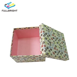 Personalizado de impresión Floral Rosa flor Zapatos Ropa regalo tapa y la Base de la caja de papel con impresión de logotipo - Product Image 1