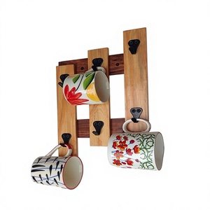 Portavasos con Forma de Árbol de Bambú, Diseño Minimalista, Soporte de Almacenamiento de Tres Niveles para Sala de Estar - Product Image 2