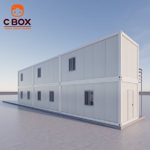 Bâtiments modulaires légers Cbox de 20 pieds, détachables, construction à 2 étages, dortoir de chantier, camp de mine, maison préfabriquée en conteneur - Product Image 5