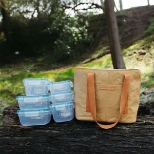 BAORen กระเป๋าใส่อินซูลินกันน้ำ, กระเป๋าใส่กระดาษคราฟท์แบบซักได้ทนทาน - Product Image 2