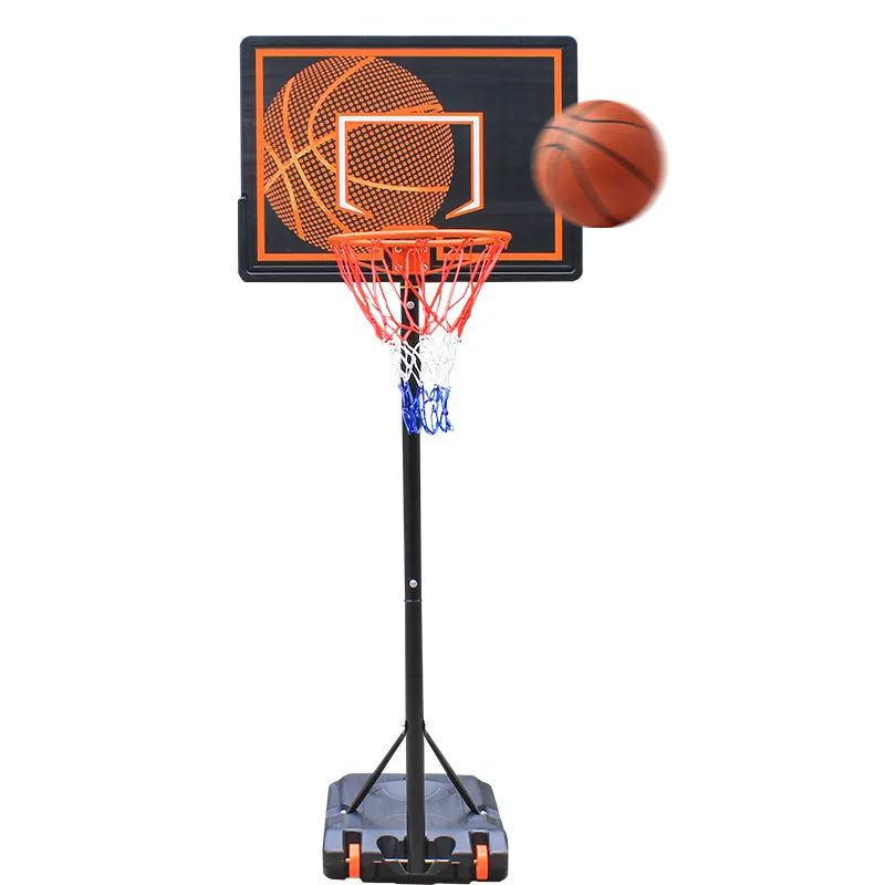 Basketball FOOCAT Portable Basketball Hoop Stand Height Adjustable For Kids Outdoor