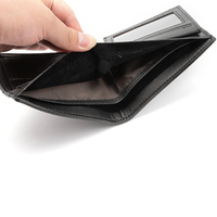 Dompet Pria Merek Mewah Dompet Pendek Retro Terbaik Dompet Mini Tempat Kartu Kredit Pria Ritsleting Kulit PU Tempat Kartu Multi Kartu