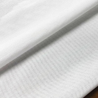 Maille extensible 4 directions en Spandex pour lingerie, tissu filet 160 g/m² en nylon brillant, rouleau tricoté uni teint, poids moyen, trame.