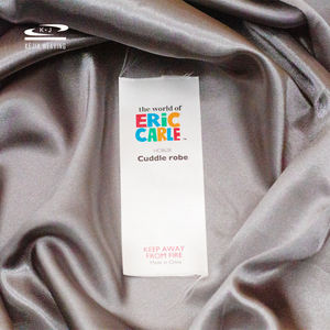 Sin Moq alto estándar FÁBRICA DE China al por mayor etiqueta de cuidado de satén ecológica personalizada - Product Image 2