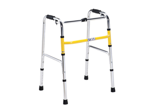 Factory Supply Lightweight Rustproof Dual-Button <b>Folding</b> Rehab <b>Walker</b> for Post-Operation Recovery - Product Image 2