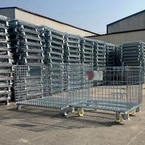 Production professionnelle meilleure vente stockage treillis métallique Cages rouleau <span class=keywords><strong>Cage</strong></span> pliable Durable rouleau <span class=keywords><strong>Cage</strong></span> - Product Image 6