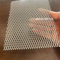 Malla Metálica de Titanio Expandida Aplanada de Grado 1, LWD X SWD, 2x1 mm, 5x3 mm, 0.3 mm de Grosor
