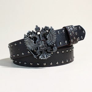 Nuova Cintura in Pelle <span class=keywords><strong>da</strong></span> <span class=keywords><strong>Donna</strong></span> con Borchie Stile Y2K, Fibbia in Lega Casual, Punk con Rivetti per Jeans, Pantaloni e Abiti - Product Image 2