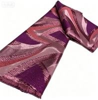 Tissu en dentelle tissé 100 % polyester, léger, écologique, respirant, à motifs floraux de luxe, 50/52 pouces, pour la décoration intérieure (vente en gros)