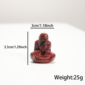 Statues Artisanales en Cristaux Naturels en Gros – Sculptures Mixtes <span class=keywords><strong>Sans</strong></span> <span class=keywords><strong>Visage</strong></span> de la Mort pour Décoration d'Halloween et Cadeau - Product Image 2
