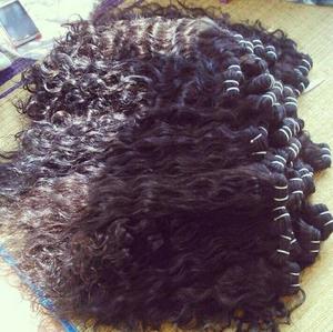 Capelli Indiani Grezzi 100% Umani, Materiale Non Trattato, Estensioni di Capelli Umani, Produttore di Capelli Umani - Product Image 5