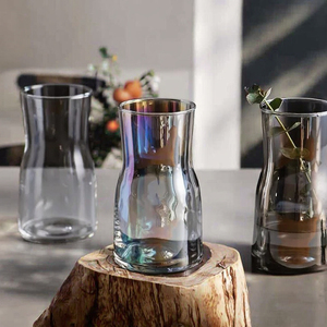 Vaso da Tavolo in Vetro Nordic Aurora, Design Moderno per Casa e Matrimoni, Decorazione Colorata 100% Fatta a Mano, Rivestito, Shanxi, Vendita all'Ingrosso - Product Image 5