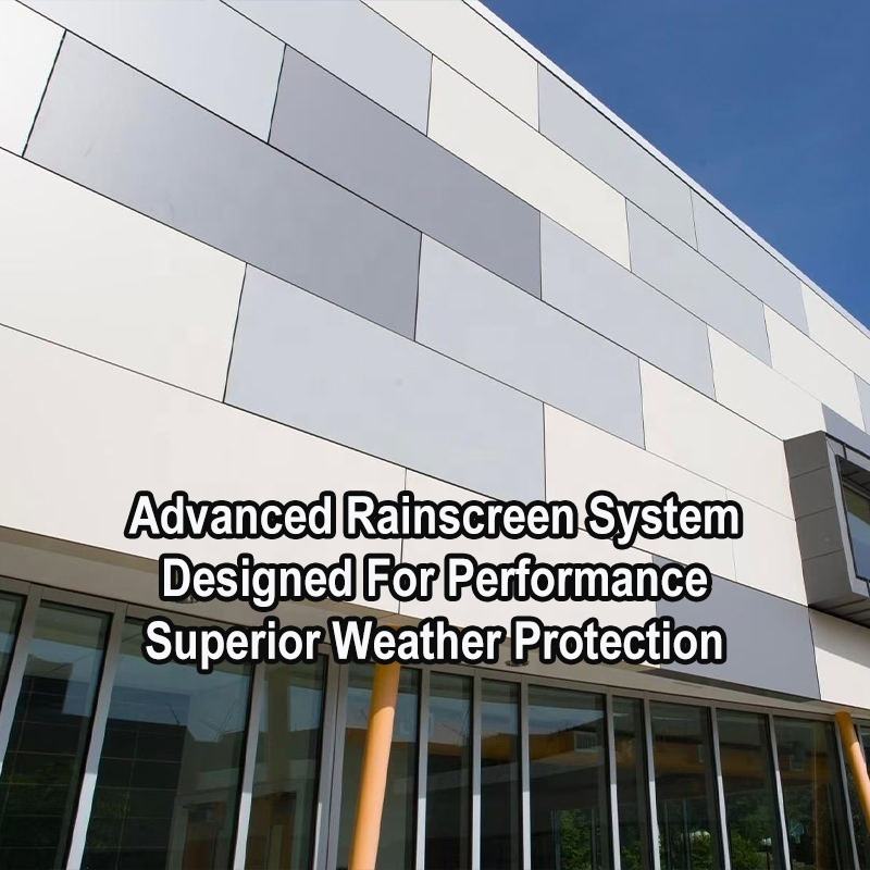 Exterior Wall Rainscreen Innovative Minimal Maintenance Exterior Wall Cladding Pre-finished ...