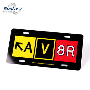 2025 personnalisé ma famille aluminium 3D Logo en relief plaque d'immatriculation de voiture personnalisé mer thème plaque d'immatriculation pour anniversaire - Product Image 2