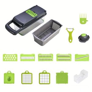 เครื่องหั่นผักอเนกประสงค์สแตนเลส 16 in 1 รุ่นขายดี HOT Top Seller สำหรับหั่นผัก หั่นหัวหอม สไลด์ผัก แบบใช้มือ - Product Image 6