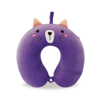 Coussin de voiture en forme de U, 1 pièce, mousse à mémoire de forme d'animal personnalisée, pour voyage, pour enfants