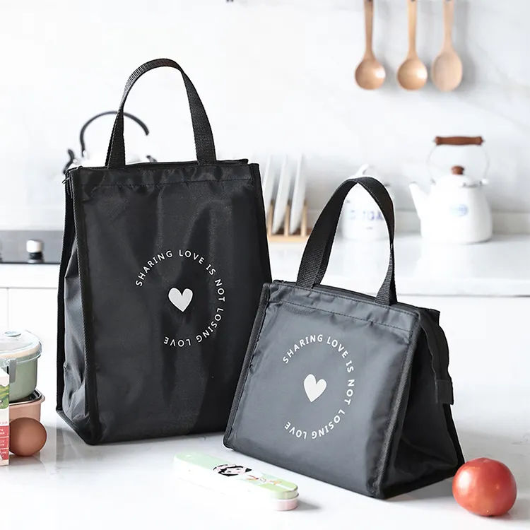 Cooler Bag Insulated Black Oxford Custom PEVA Cooler Bag Insulated Lunch Bag