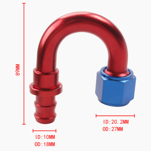 Conexiones de Tubería de Aceite AN4 AN6 AN8 AN10 AN12 de 0 Grados y 180 Grados para Reequipamiento y Mejora de Ensamblaje de Tuberías - Product Image 2