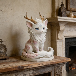 L'Esprit des Montagnes et des Mers : la Sculpture Auspicieuse du Cerf et du <span class=keywords><strong>Renard</strong></span>, sculptée et coulée par Bozhiyi - Product Image 6