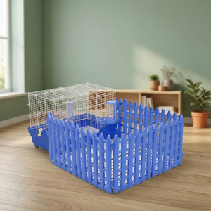 743-BF Jaula para Animales Pequeños de Plástico y Metal Premium Hecha en Taiwán con Corralito para Conejos, Cobayas y Cachorros - Product Image 6