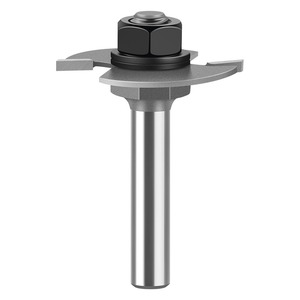 8mm Shank High Quality T Type Biscuit Joint Slot <b>Cutter</b> Router Bit 2mm Height Tungsten Carbide Tiain Coated HRC45 ODM OEM <b>CNC</b> - Product Image 1