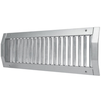 Grille de ventilation spirale SGD réglable en acier galvanisé à montage latéral pour l'air d'admission et de refoulement des systèmes CVC
