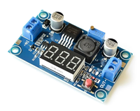 LM2596S Regulator tegangan modul daya DC-DC Buck dapat disesuaikan dengan tampilan Voltmeter Digital kategori produk ICs