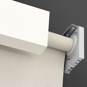 Đen ra ánh sáng Lọc Con lăn Rèm mù cuộn lên năng lượng mặt trời con lăn Shades với vuông fascia Bìa Cassette valance cho cửa sổ - Product Image 5