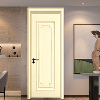Porte intérieure élégante et moderne en bois grainé avec surface CPL, haut de gamme, pour appartement, chambre à coucher, insonorisée, anti-déformation