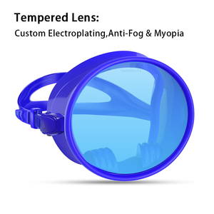 कारखाने की आपूर्ति सील अंडाकार एंटी-फॉग यूव सुरक्षा समशीड ग्लास समायोज्य स्कारलिंग डाइविंग मास्क - Product Image 2