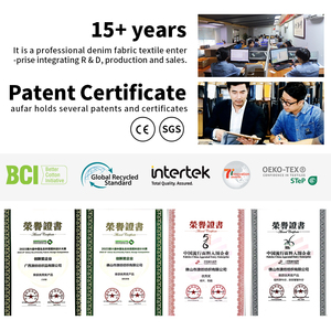 Ткань деним B9165 из неэластичной пряжи сиро, стойкая к выцветанию, недорогое сырье для джинсов по цене производителя - Product Image 3