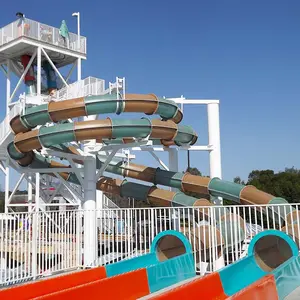 Parque natação ao ar livre equipamentos esportes aquáticos Dubai Water Slides fibra