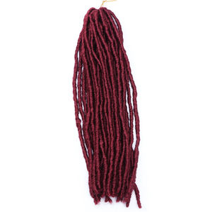 <span class=keywords><strong>Dreadlocks</strong></span> Tresses <span class=keywords><strong>Synthétiques</strong></span> pour Femmes Noires Dreadlock Extensions de Cheveux en Crochet Droites Style Faux Locs Teinté Noir - Product Image 4