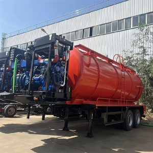 Semirremolque Cisterna de Vacío de 20000L con 2 Ejes, Camión de Succión de Aguas Residuales de 25000L, Precio de Fábrica China, en Venta - Product Image 1