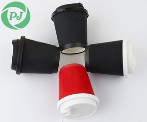 Biểu Tượng Tùy Chỉnh Dùng Một Lần Hai Lớp Dày Pp Cốc Giấy Uống Nóng Và Cà Phê Uống Ly Với Thiết Kế Màu Đen Cho Trà Sữa - Product Image 3
