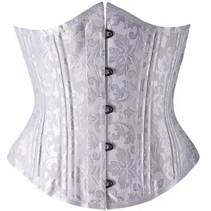 Phụ nữ eo đào tạo áo nịt ngực xương đồng hồ cát cơ thể Shaper Corset underbust thép tiêu chuẩn người lớn sexy Latex dệt kim