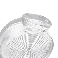Bouteille en verre diffuseur de parfum personnalisée avec logo, taille 100 ml, motif circulaire, avec bouchon et autocollant pour l'aromathérapie