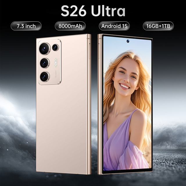 2026 S26 Ultra Mobile Gaming Phone with HD AMOLED 144Hz Display Snapdragon 8gen 3 Processor 5G LTE Dual SIM Spanish