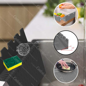 Piastra di ritegno a prova di spruzzi d'acqua per lavello da cucina con ventosa resistente piastra deflettore in Silicone impermeabile paraspruzzi d'acqua <span class=keywords><strong>Baff</strong></span> - Product Image 4