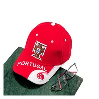 Benutzer definierte 2022 Europapokal Fußball Hüte Fans liefert Sonnen hüte Spanien Brasilien Frankreich Flagge Baseball Snapback Hut