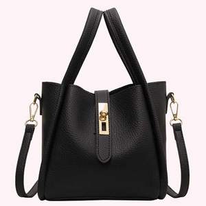 Sacs fourre-tout en cuir vegan de haute qualité pour femmes, nouveaux sacs à main tendance personnalisés avec fermeture éclair, écologiques et imperméables - Product Image 1