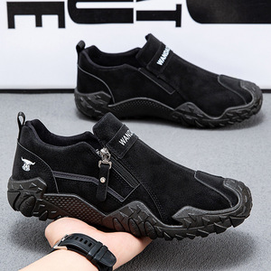 รองเท้าเดินแบบสวมรุ่นใหม่ประจำปี 2026 สำหรับฤดูใบไม้ผลิ  ผูกเชือกได้  น้ำหนักเบา  บุรองรับแรงกระแทก  กันลื่น  ระบายอากาศได้ดี  ซับในผ้าฝ้าย  หน้าผ้า PU - Product Image 1