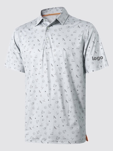 Logo OEM Polo de golf pour hommes Performance personnalisée Sublimation Respirant Séchage rapide Garantie Qualité Polos de golf - Product Image 2