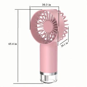 Ventilateur portable compact USB personnalisé avec fonction de pulvérisation, idéal pour l'extérieur, le bureau ou comme cadeau pour étudiant - Product Image 4