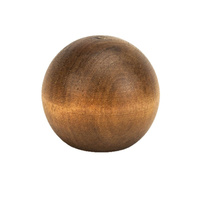 YUESHEN Bouchon de parfum personnalisé en boule de bois de hêtre et noyer, couvercle d'aromathérapie à 15 dents, pièces usinées CNC