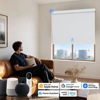 Stores occultants électriques motorisés étanches sans fil avec télécommande pour la maison, le bureau, la cuisine, la chambre à coucher, les fenêtres intérieures