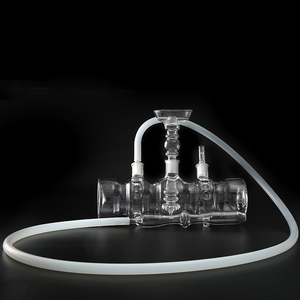 Édition de Noël Design Verre à haute teneur en borosilicate Narguilé Fumée Verre à eau Shisha Options personnalisées LED Tabak Saveur Set Bar Utilisation - Product Image 1